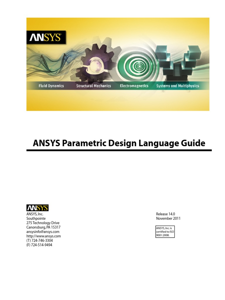 Ansys Parametric Design Language Guide | PDF