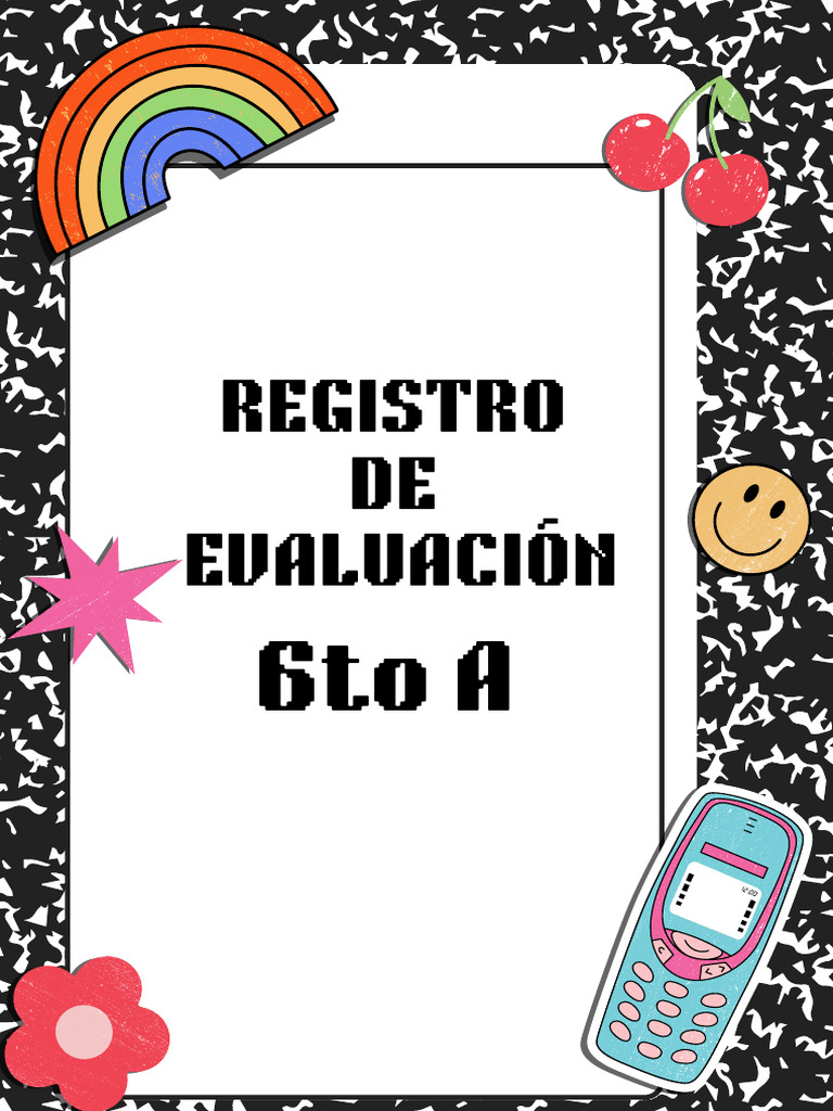 Black and White Colorful Cute Retro Stickers Back to School Page Border ...