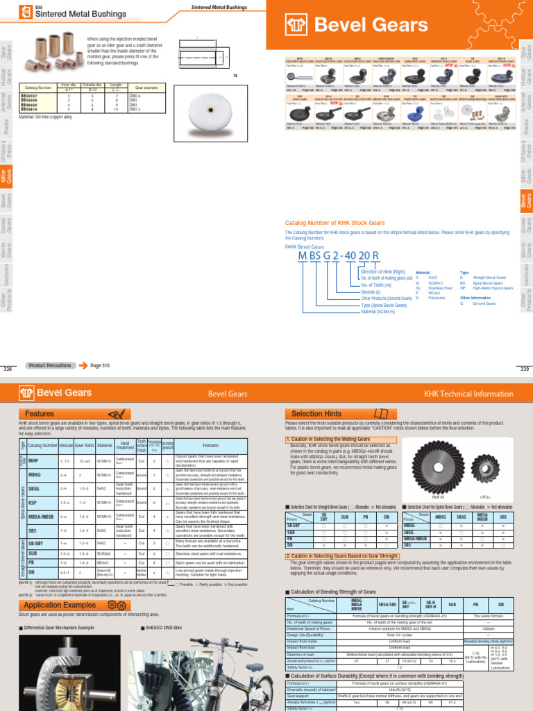 Comprehensive Gear Types Catalog | PDF | Gear | Mechanical Engineering