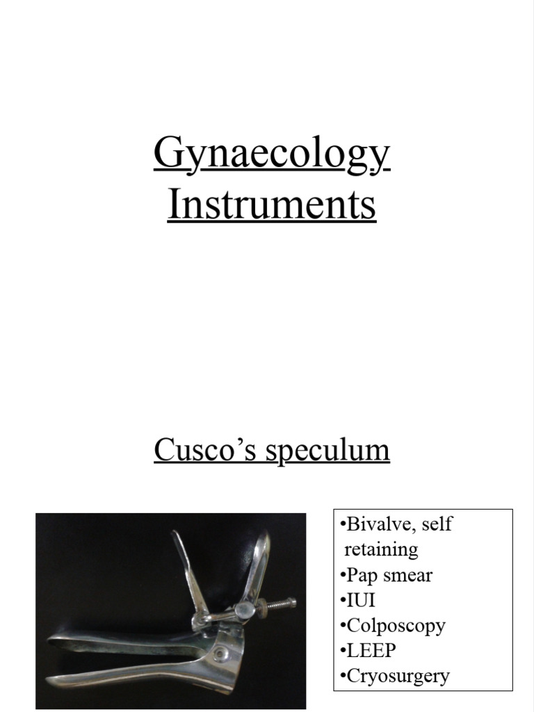 UG Gynaec Instruments Corrected | PDF | Human Reproduction | Sexual Anatomy