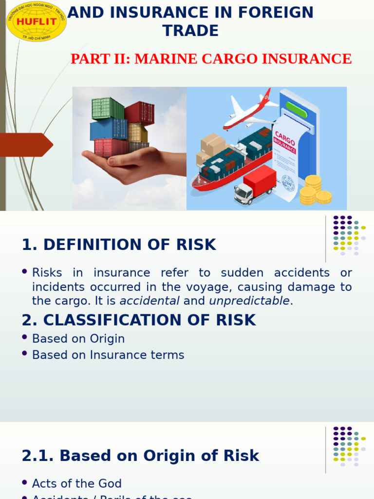 Overview of Insurance (Cont.) | PDF | Insurance | Cargo