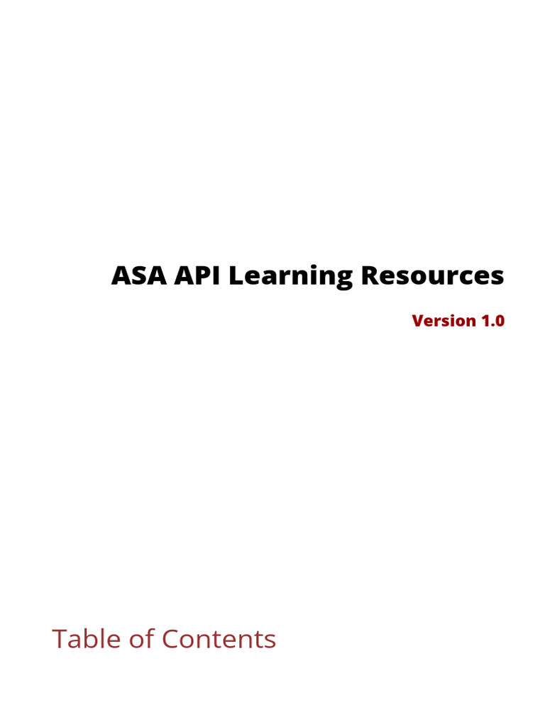 ASA API Security Analysis Guide | PDF | World Wide Web | Internet & Web