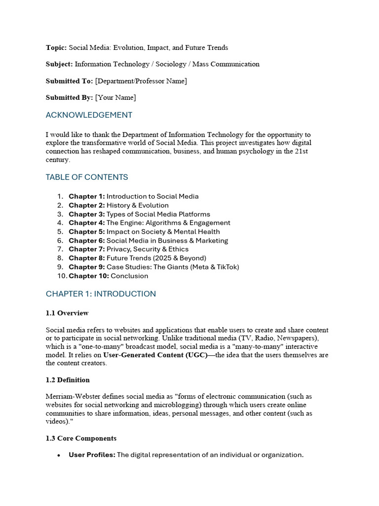 IT Social Media | PDF | Popular Culture & Media Studies | Social Media
