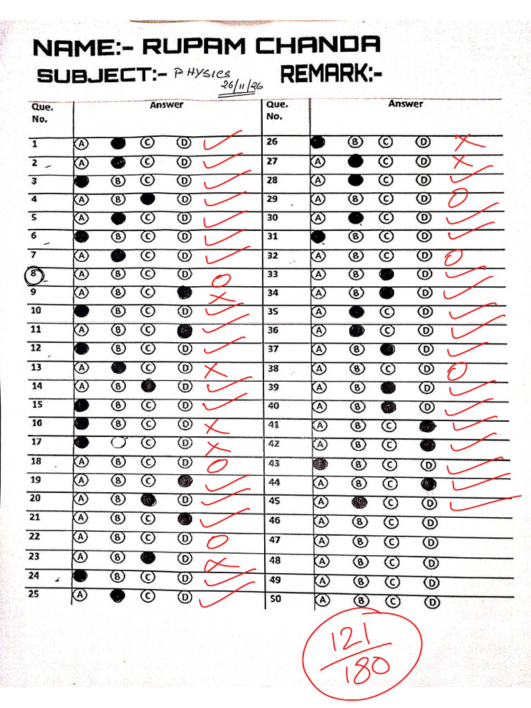 Rupam Test Ans | PDF