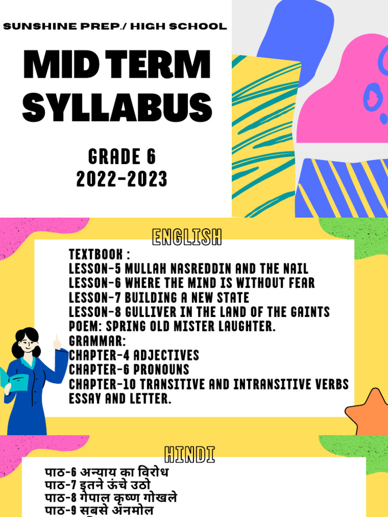 6 Mid Syllabus | PDF