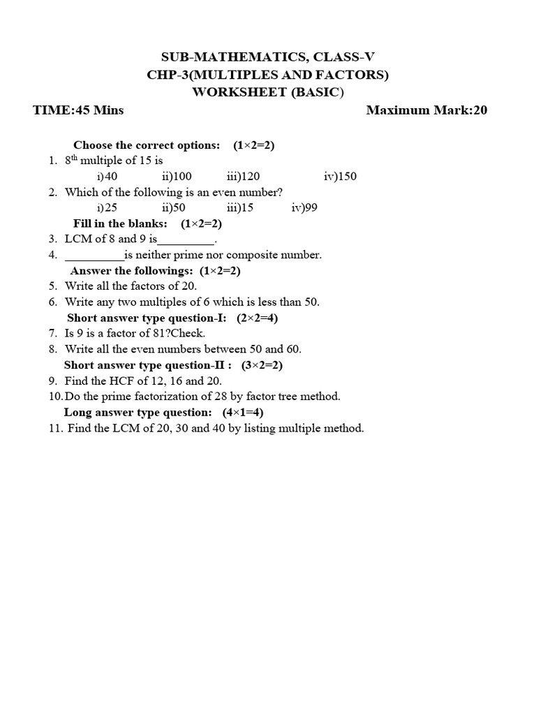 3 mhw 1 | PDF | Prime Number | Discrete Mathematics