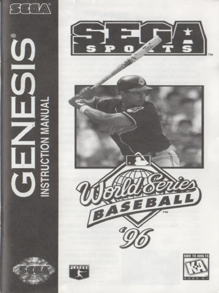 World Series Baseball '96 (USA) | PDF