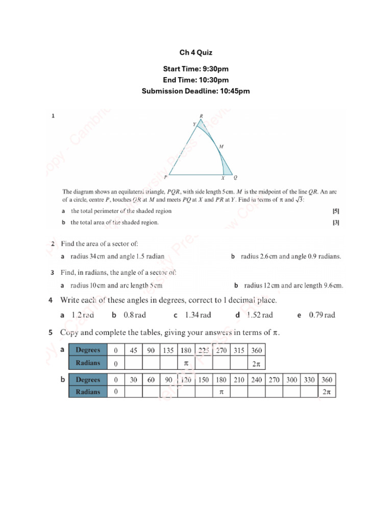 CH 4 Quiz | PDF