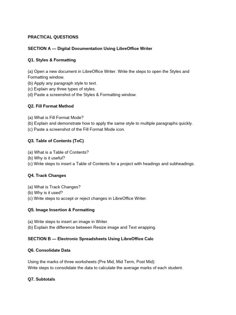 Practical questions (3) | PDF | Data Management | Computing