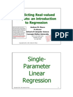 Single-Parameter Linear Regression: Predicting Real-Valued Outputs: An Introduction To Regression