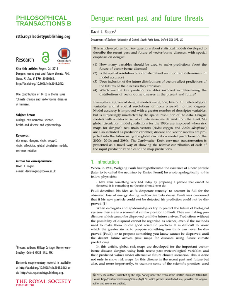 RSTB 20130562 | PDF | General Circulation Model | Climate