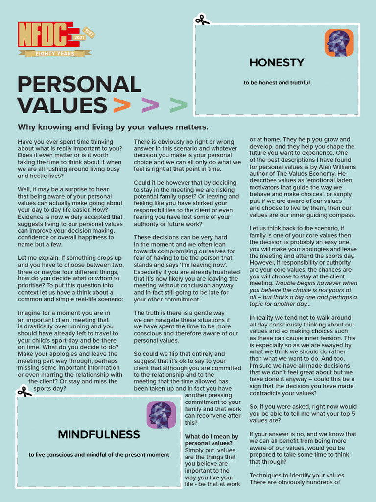 Understanding Personal Values for Decision-Making | PDF | Love | Risk