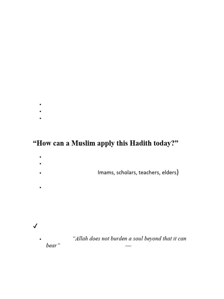 Hadith 12 for Students | PDF