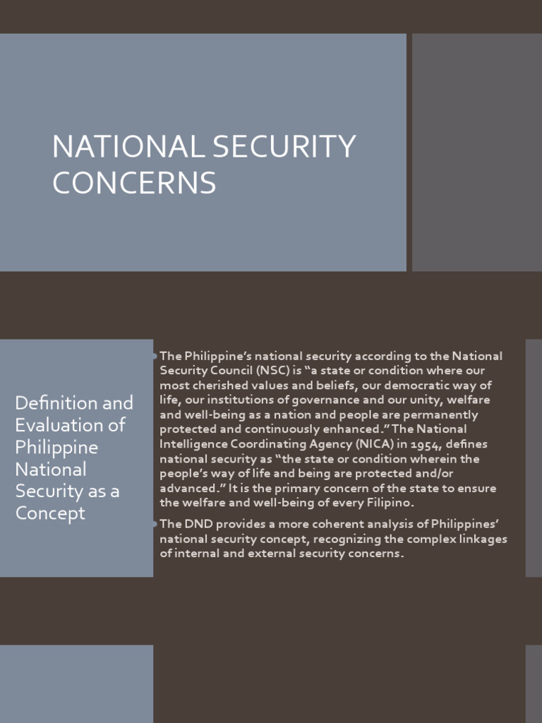 Philippine National Security Overview | PDF