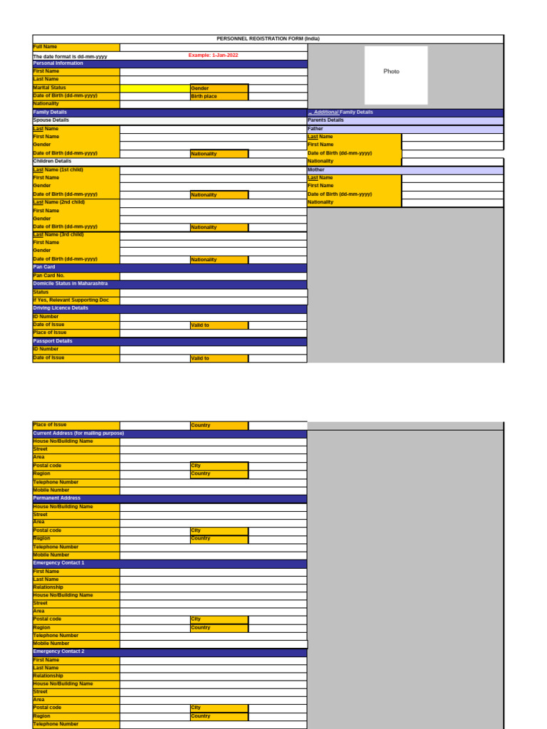 PRF for SAP format | PDF | Nationality