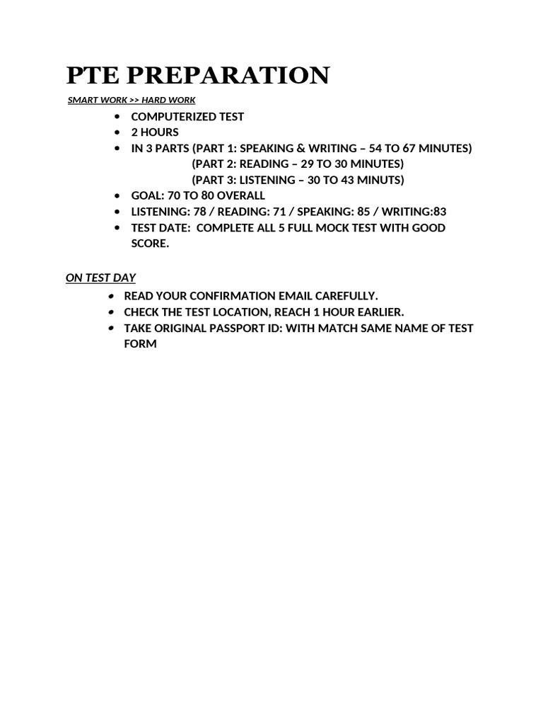@PTE | PDF | Multiple Choice | Word