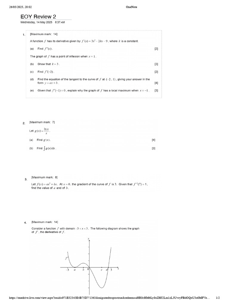 Eoy Review 2 g11 | PDF