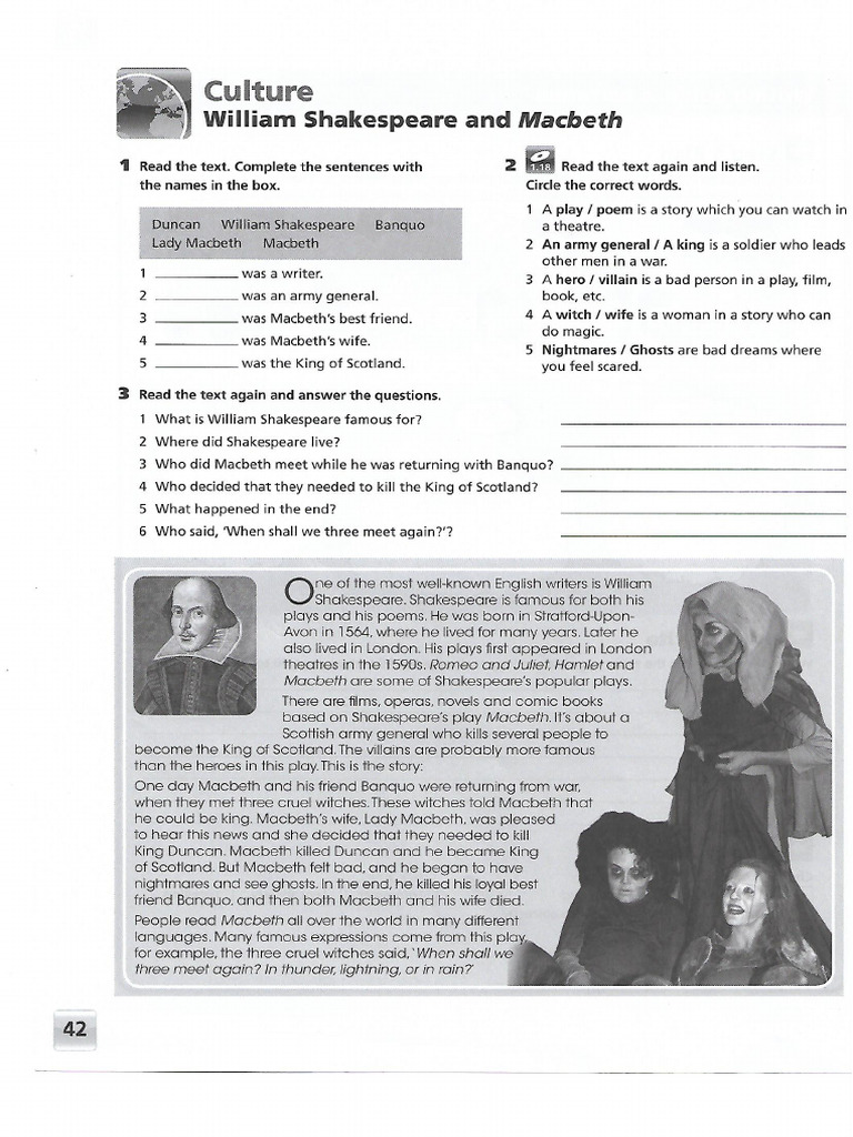 Motivate MacMillan - William Shakespeare and Macbeth | PDF