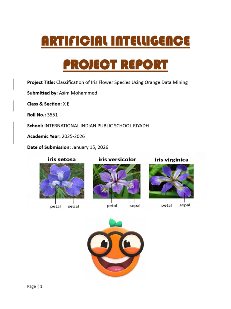 Artificial Intelligence Project Report - f | PDF | Machine Learning ...