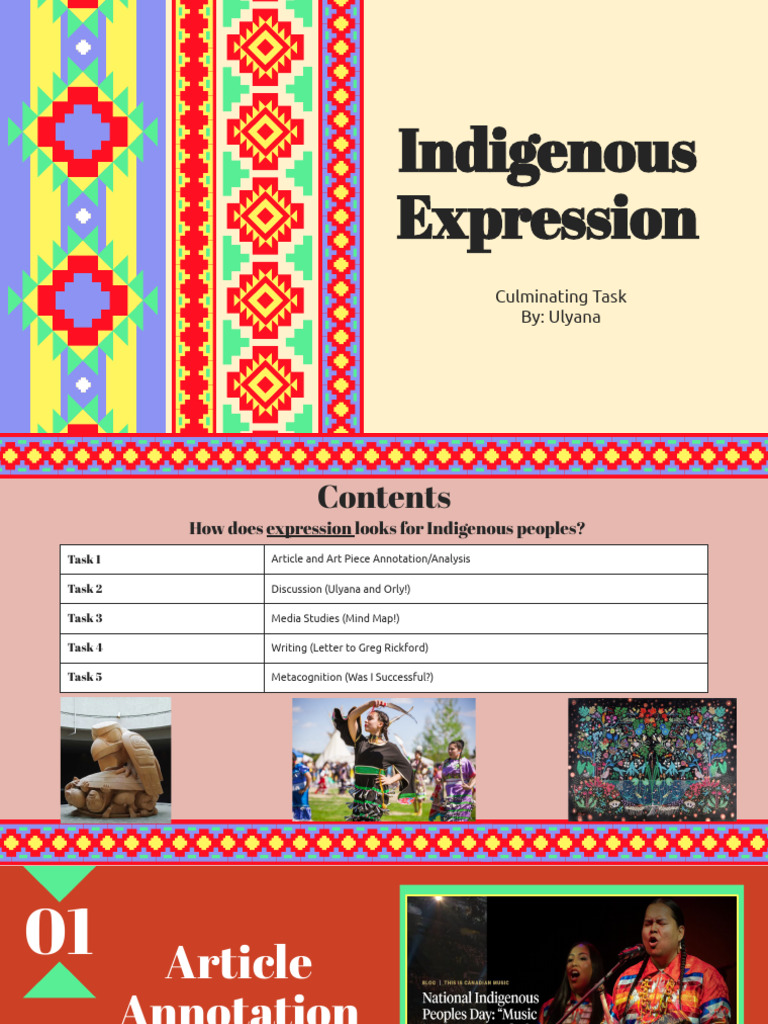 Indigenous Expression Analysis and Reflection | PDF