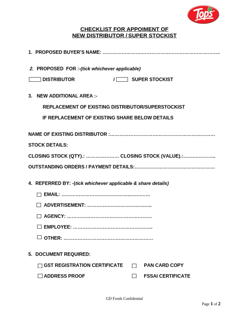 New Distributor Appointment Checklist | PDF | Chess Theory | Chess