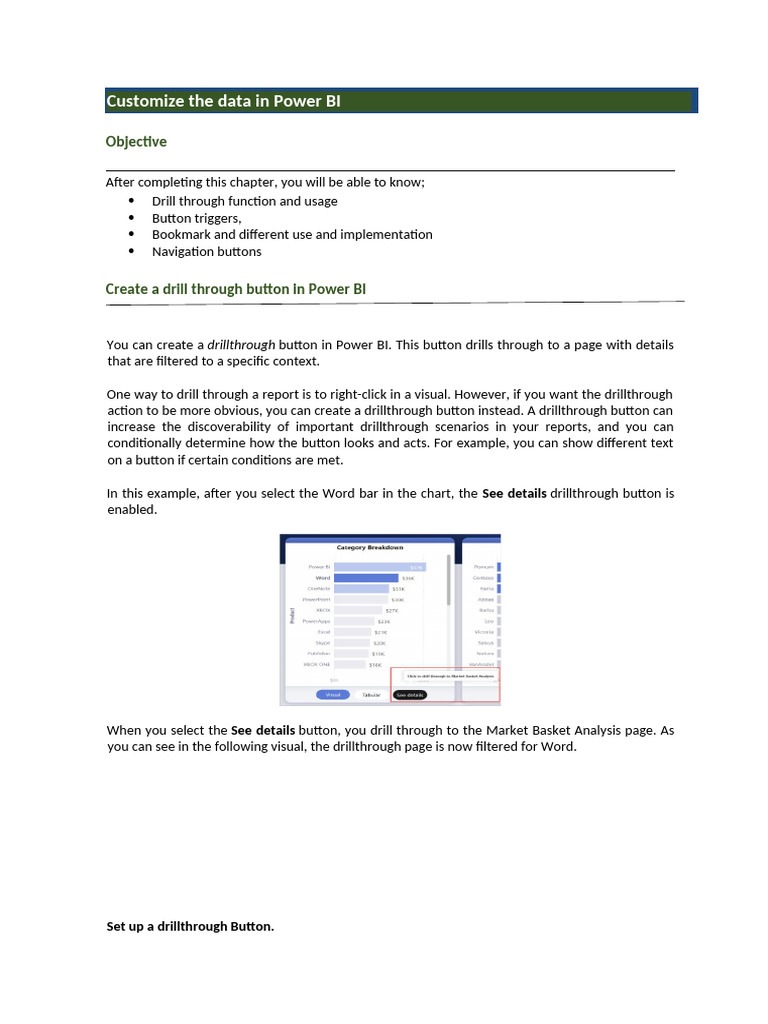 Power BI Day10 | PDF | Button (Computing) | Software