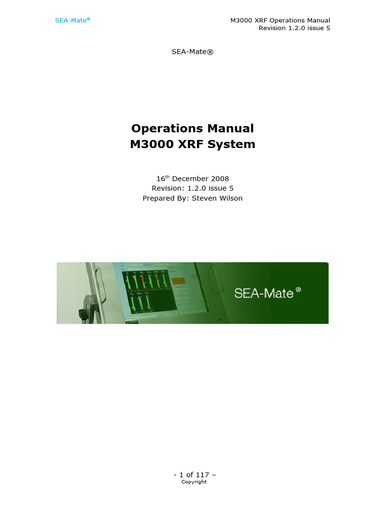 M3000 XRF System, Operation Manual | PDF | Backup | Usb Flash Drive