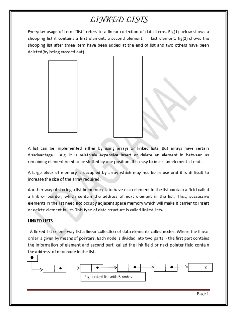 Unit 3 Linkedlistall | PDF | Pointer (Computer Programming) | Computer ...