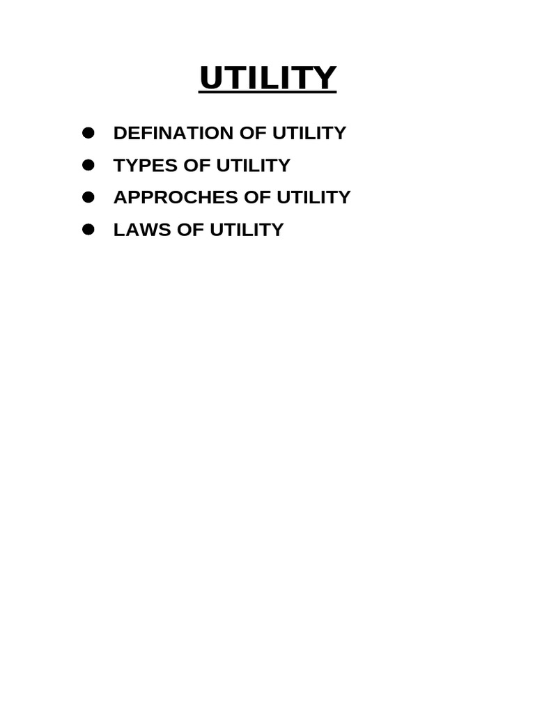 Utility | PDF