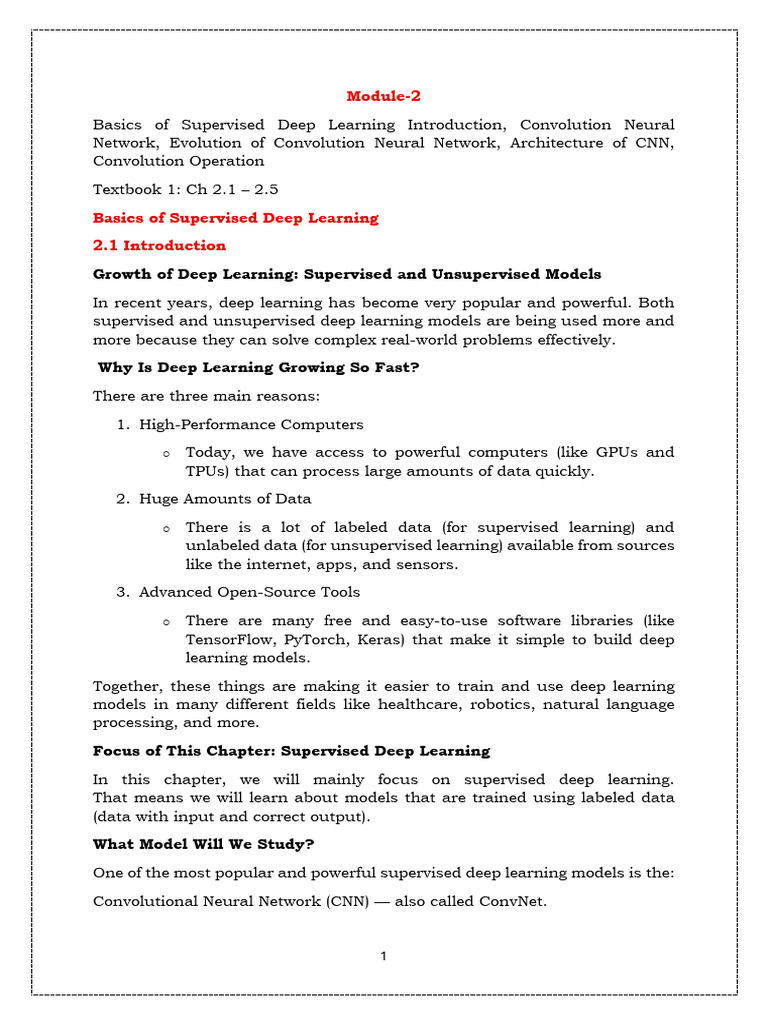Module 2_BAI701 | PDF | Deep Learning | Computational Neuroscience