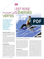 L'avenir est rose pour les énergies vertes