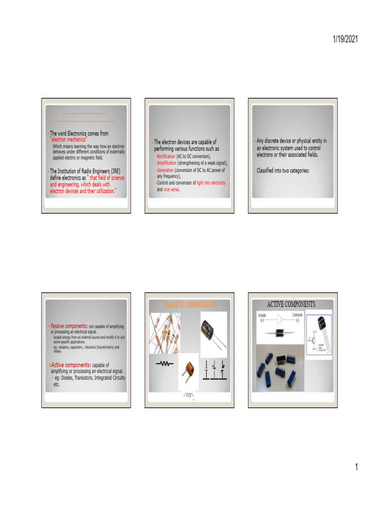 Introduction to Electronics Engineering | PDF | Capacitor | Resistor