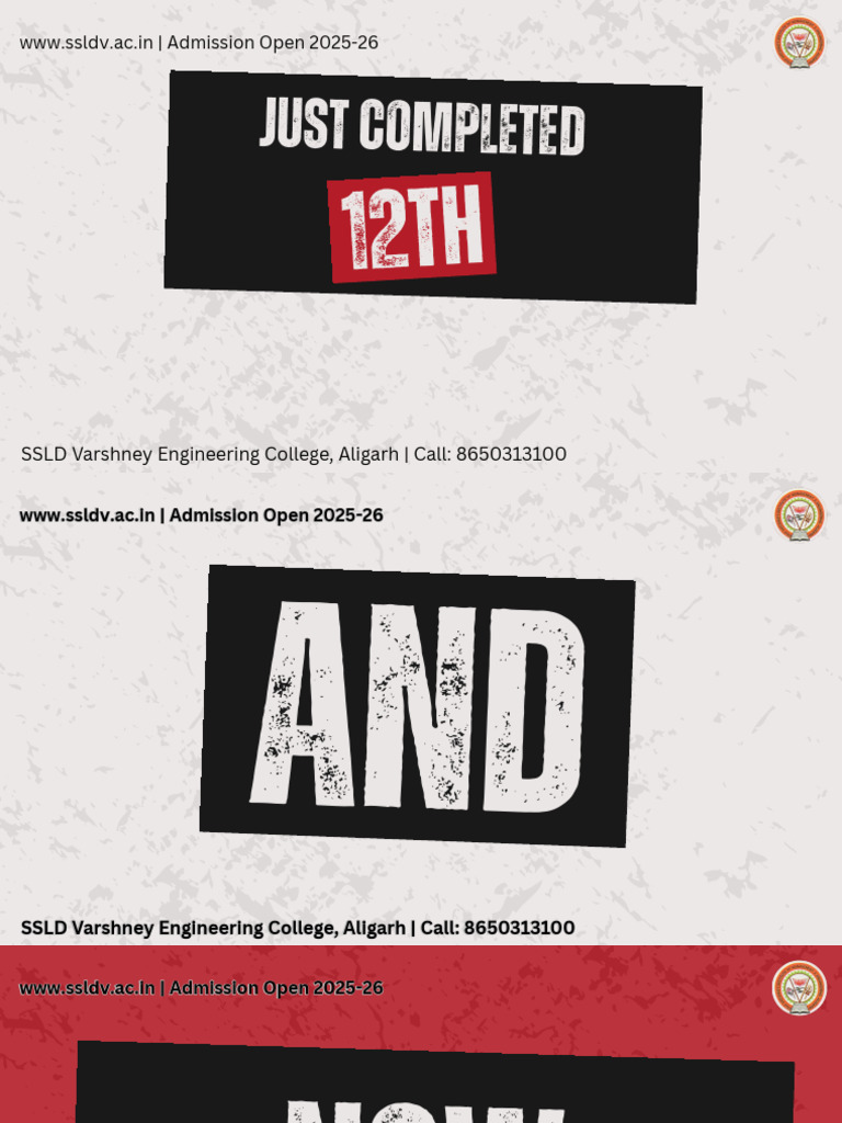 Admission Open 2025-26 at SSLD College | PDF | Academic Degree ...