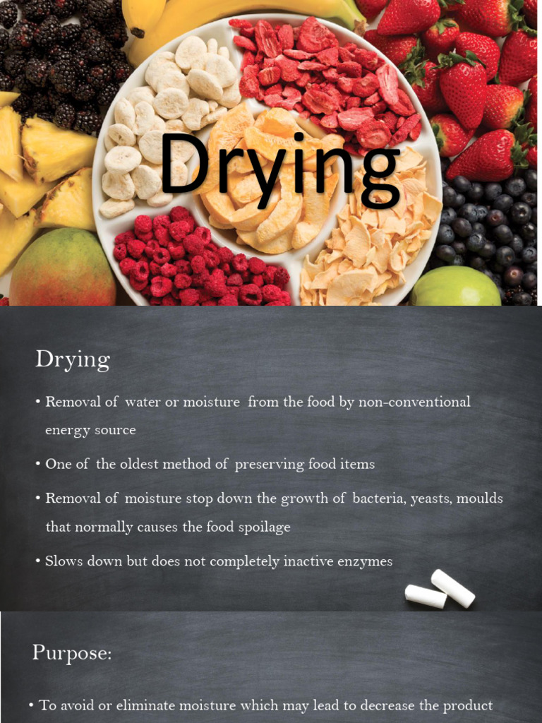 Comprehensive Guide to Food Drying Techniques | PDF | Absorbed Dose ...