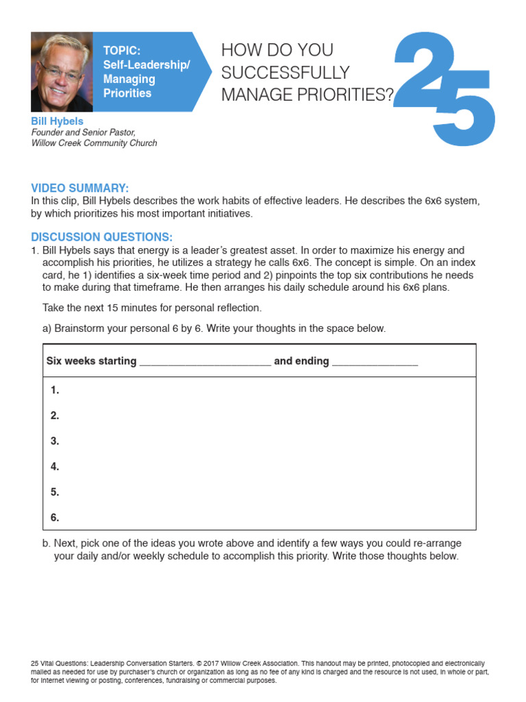 Leadership Conversation Starters Guide | PDF
