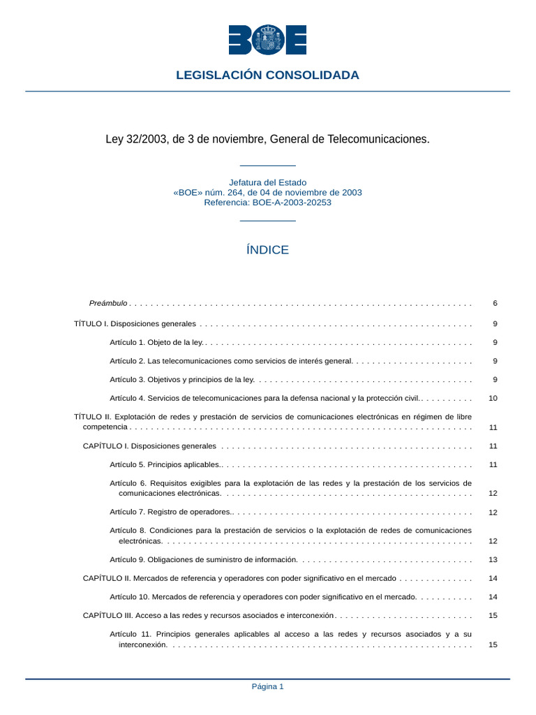 BOE a 2003 20253 Consolidado | PDF | Ministerio (Departamento de ...