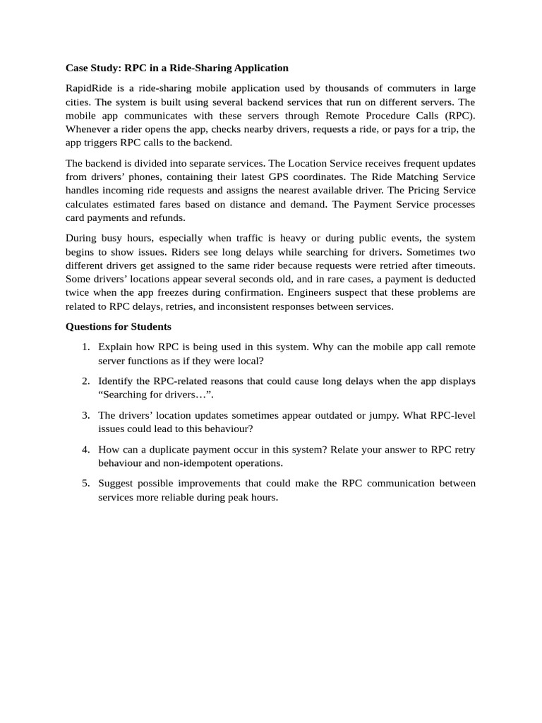 RPC Case Study | PDF