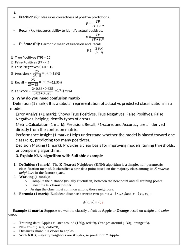 ML 2 | PDF | Machine Learning | Algorithms