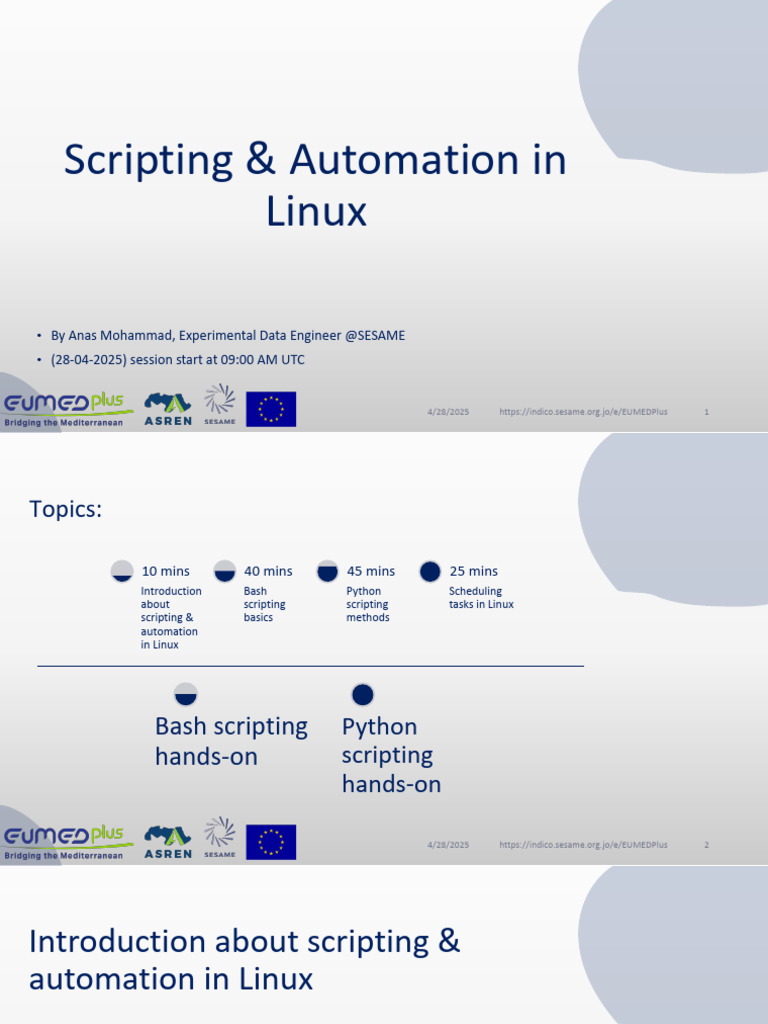 Linux Scripting & Automation Guide | PDF | Command Line Interface ...