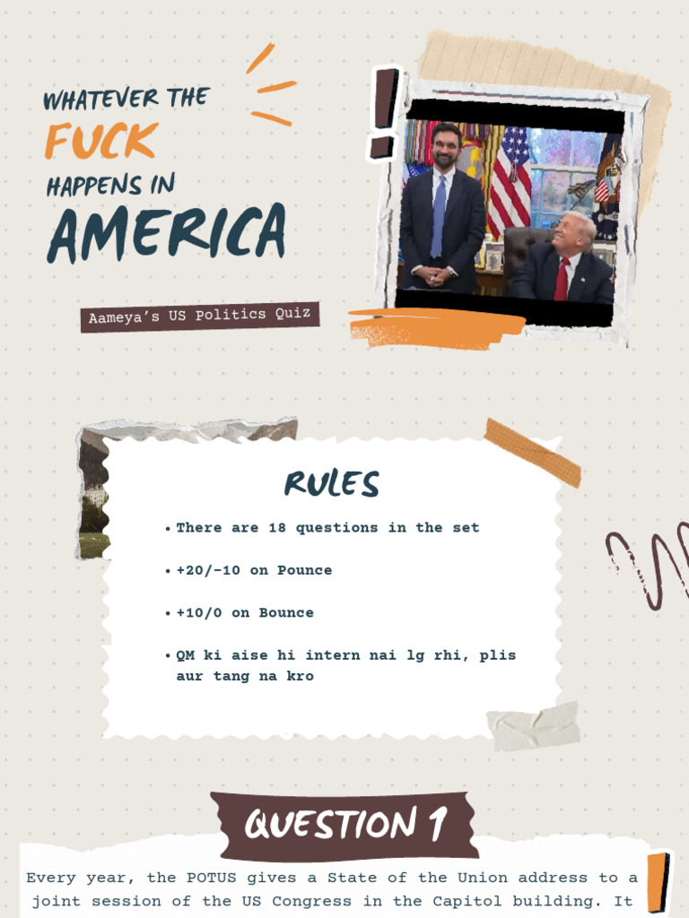 US Politics Quiz: Trivia & Traditions | PDF | Republican Party (United ...