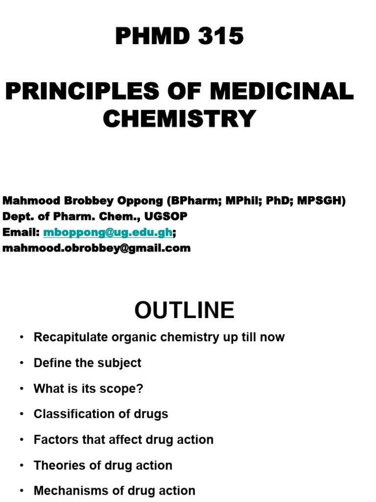 Principles of Medicinal Chemistry Overview | PDF | Drug Metabolism ...