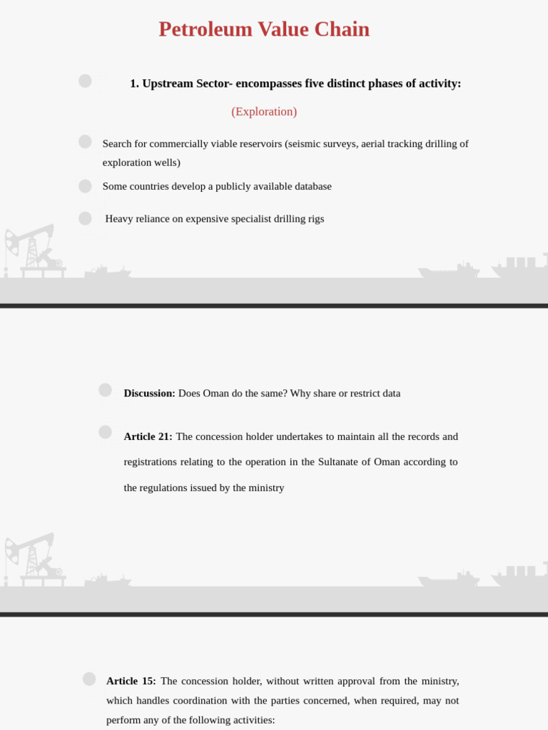 Oman Petroleum Value Chain Overview | PDF | Natural Gas | Petroleum