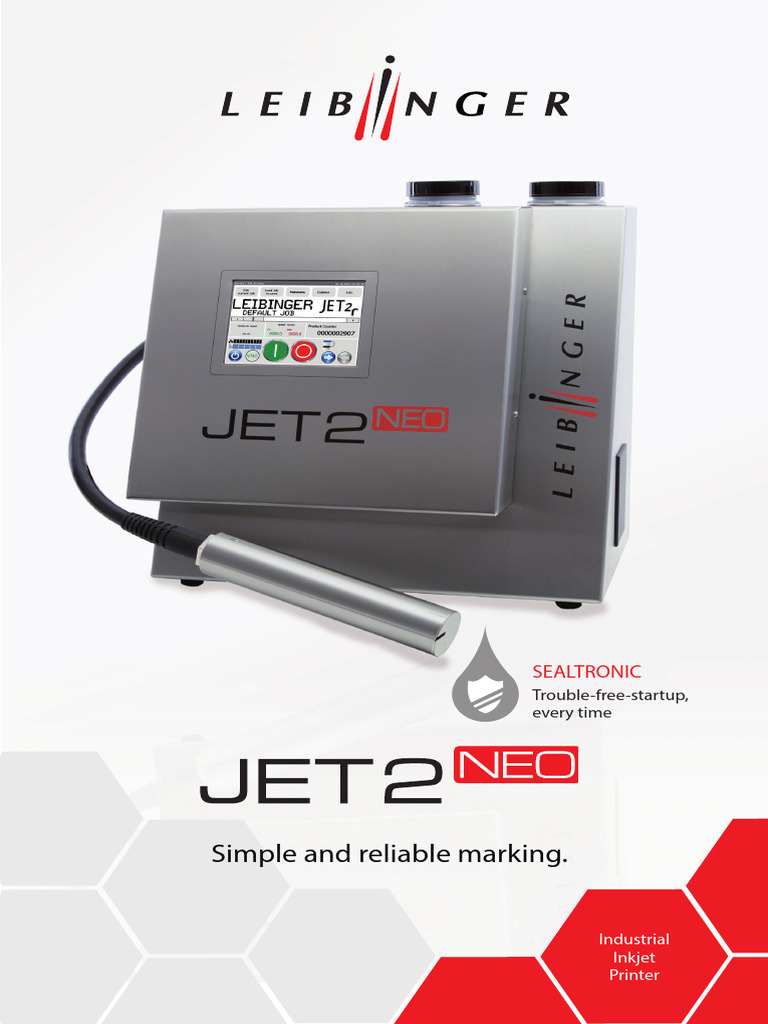 LEIBINGER JET2neo CIJ Printer Overview | PDF | Printer (Computing ...