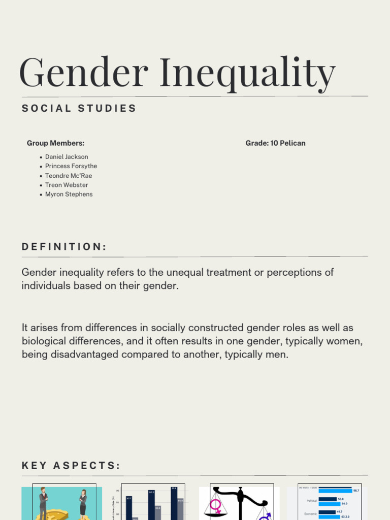 Understanding Gender Inequality Issues | PDF | Gender Studies | Gender ...