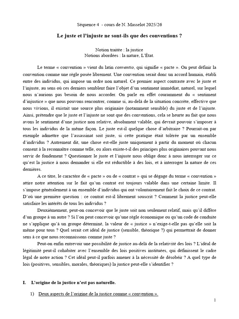 Justice : Convention ou Nature ? | PDF | Justice | Crime et violence