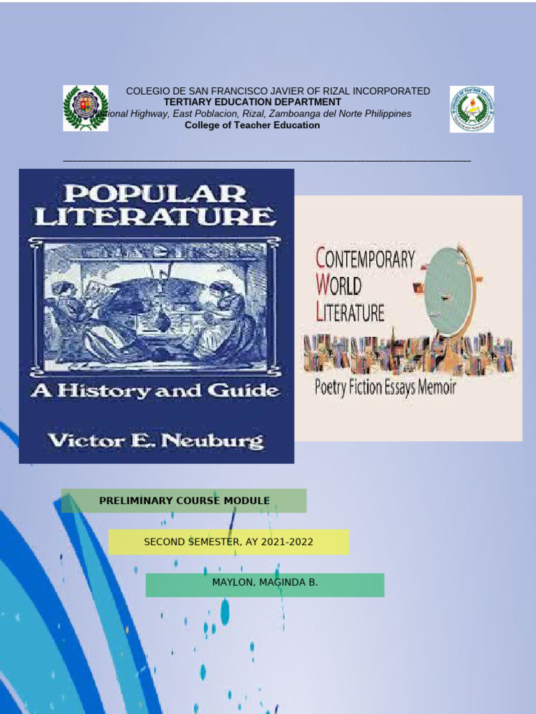 Teacher Education Course Module Overview | PDF | Narration