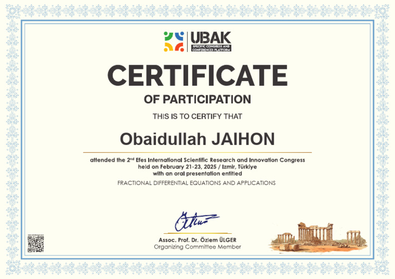 Obaidullah JAIHON | PDF