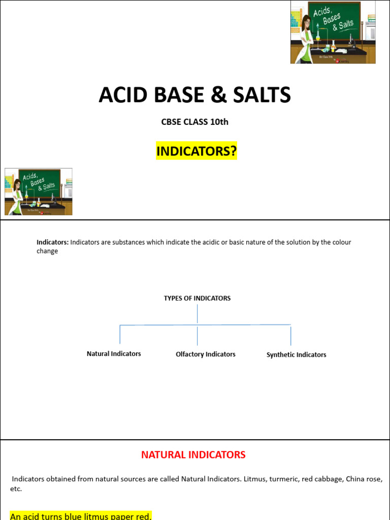 ACID-BASE INDICATORS EXPLAINED | PDF