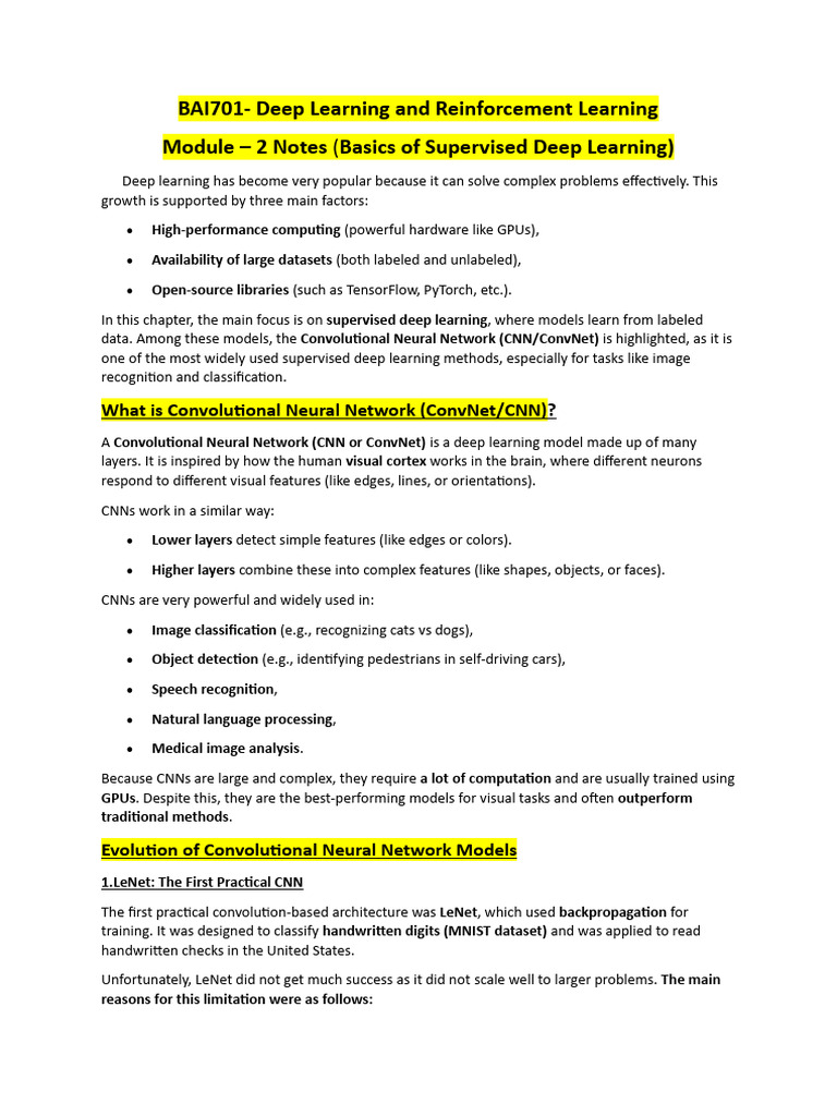Basics of Supervised Deep Learning | PDF | Deep Learning ...