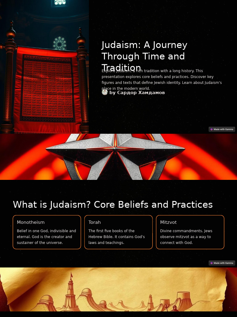 Judaism: Core Beliefs and History | PDF | Torah | Monotheism